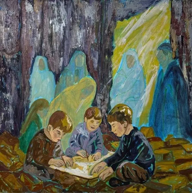 Light Finds a Way, oil on canvas, 2025, by Ayesha Abbas Khan