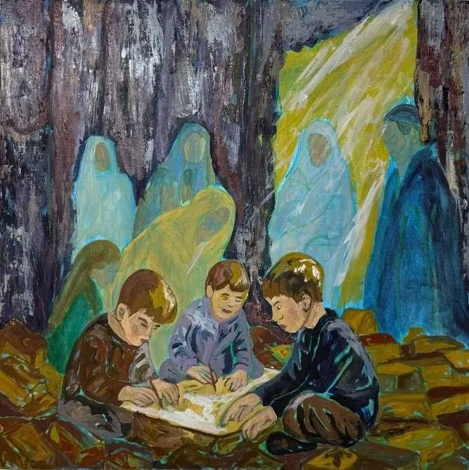 Light Finds a Way, oil on canvas, 2025, by Ayesha Abbas Khan
