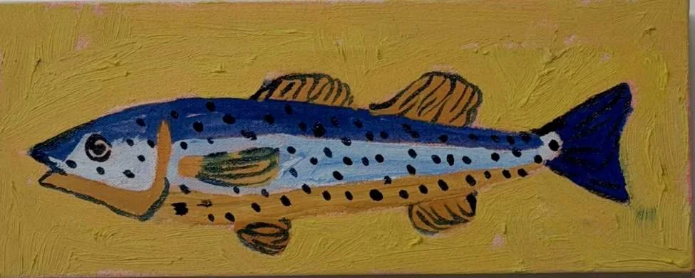 Small Catch I, oil on canvas, 2026, by Ayesha Abbas Khan