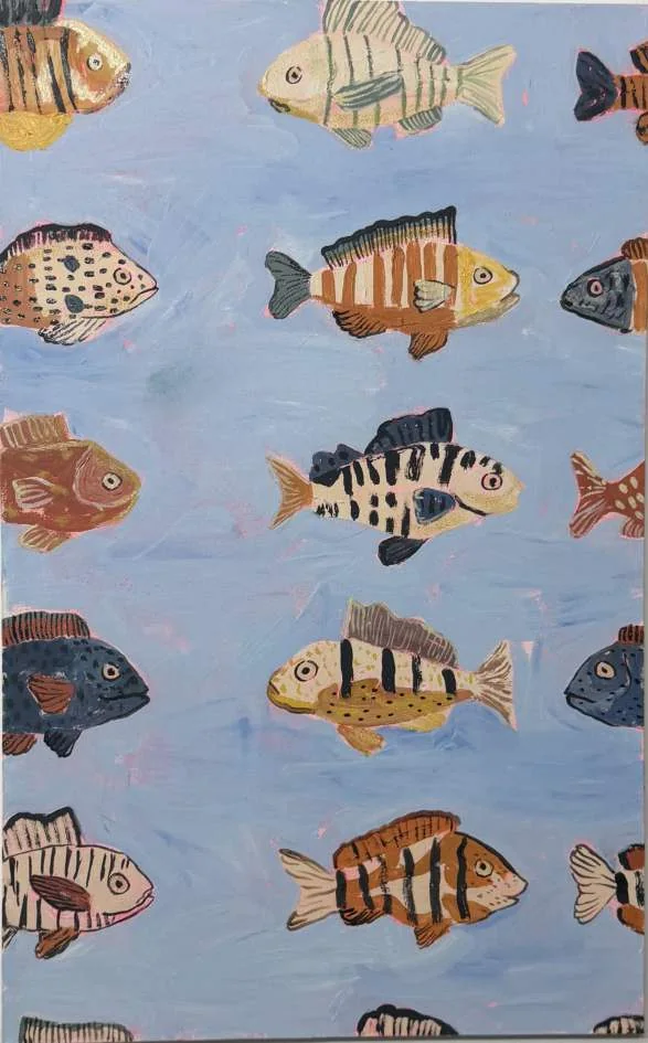 The Whole School, oil on canvas, 2026, by Ayesha Abbas Khan